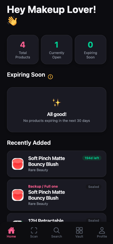 Dark Mode Homepage